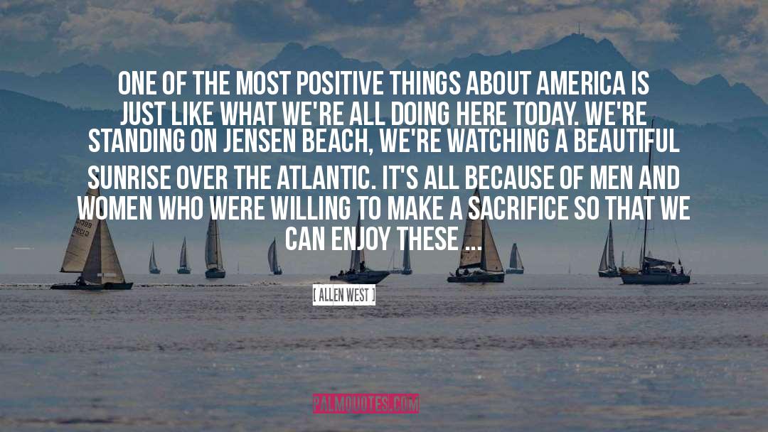 Beautiful Beach quotes by Allen West