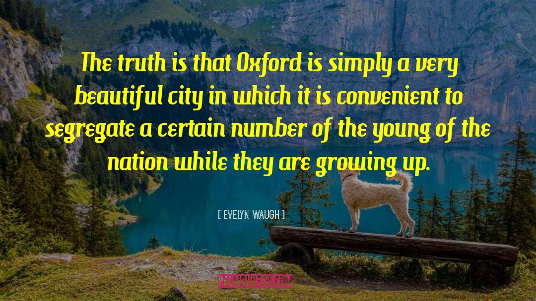 Beautiful City quotes by Evelyn Waugh