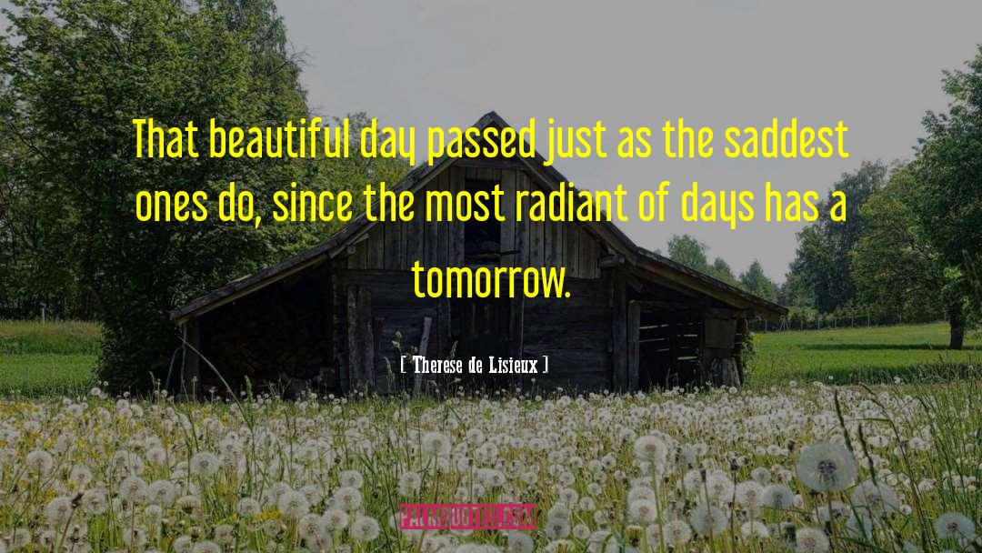 Beautiful Day quotes by Therese De Lisieux