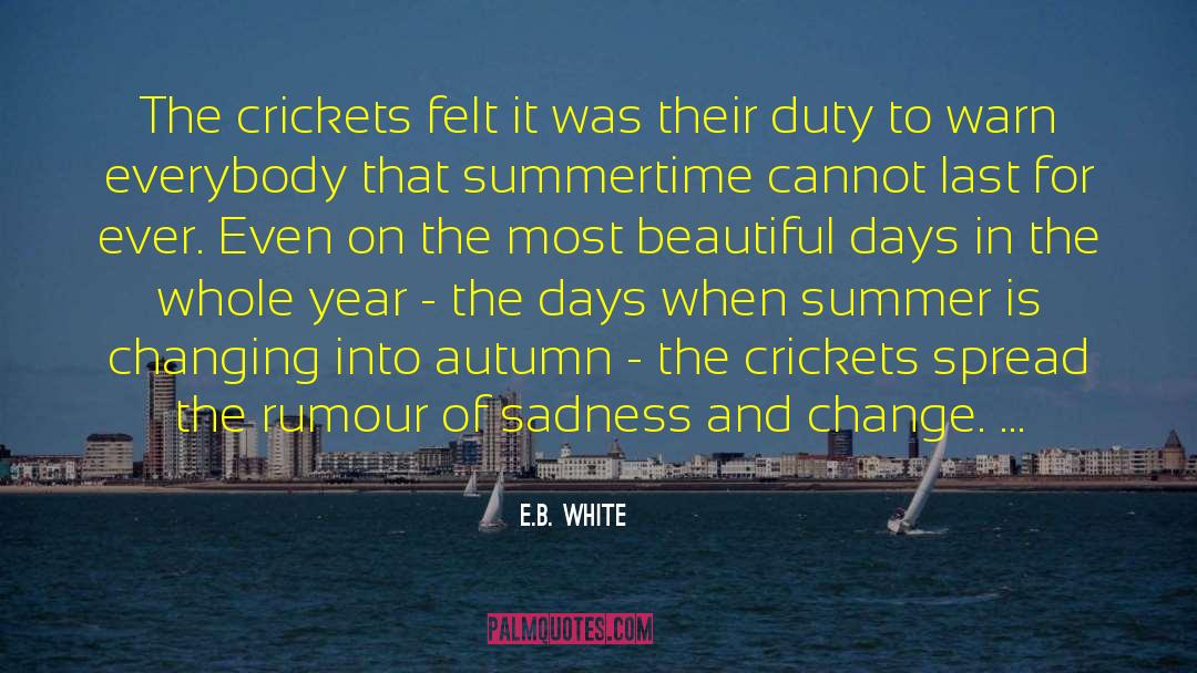 Beautiful Day quotes by E.B. White