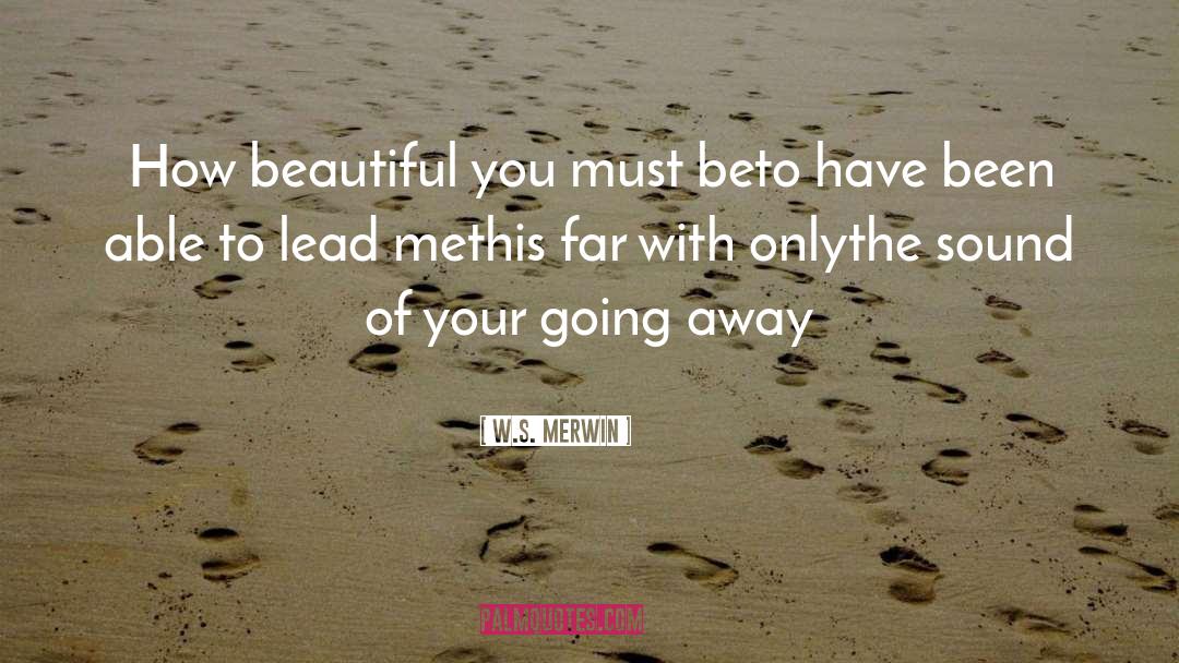 Beautiful Design quotes by W.S. Merwin
