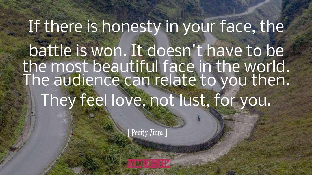 Beautiful Face quotes by Preity Zinta