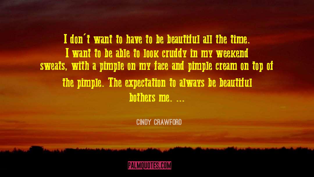 Beautiful Face quotes by Cindy Crawford