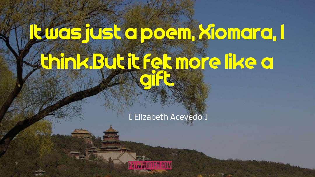 Beautiful Gift quotes by Elizabeth Acevedo