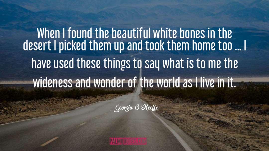 Beautiful Home quotes by Georgia O'Keeffe