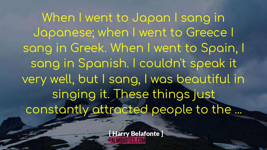 Beautiful In quotes by Harry Belafonte