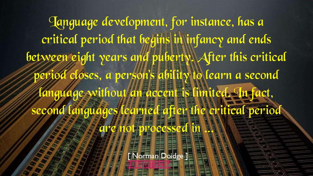 Beautiful Language quotes by Norman Doidge