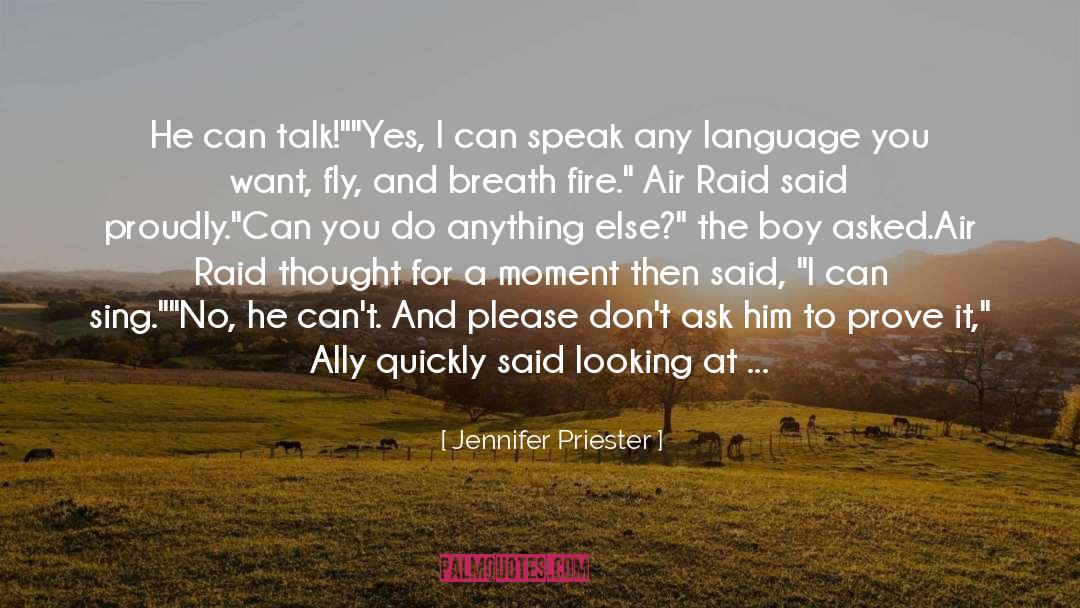 Beautiful Language quotes by Jennifer Priester
