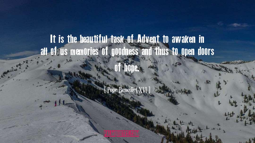 Beautiful Memories quotes by Pope Benedict XVI