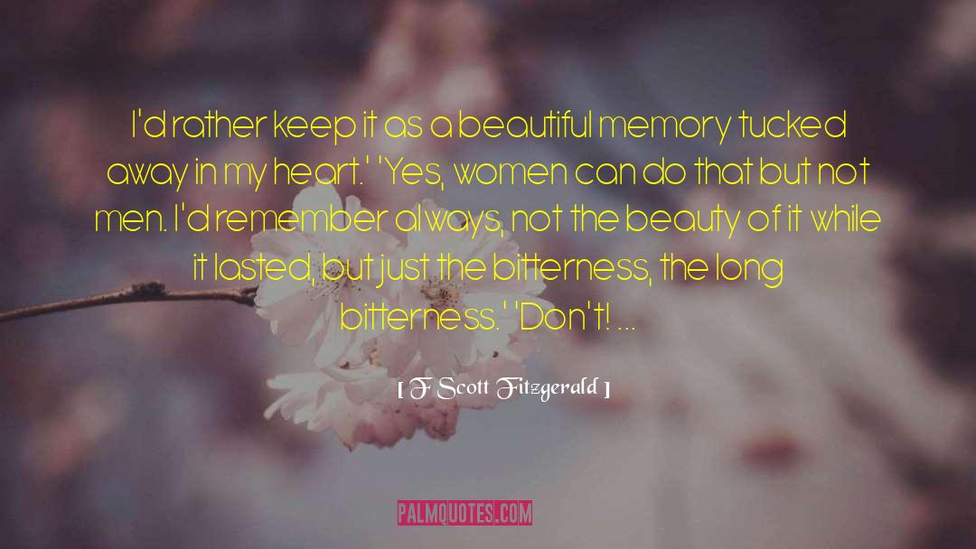 Beautiful Memory quotes by F Scott Fitzgerald