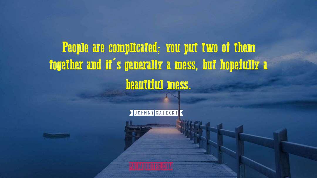 Beautiful Mess quotes by Johnny Galecki