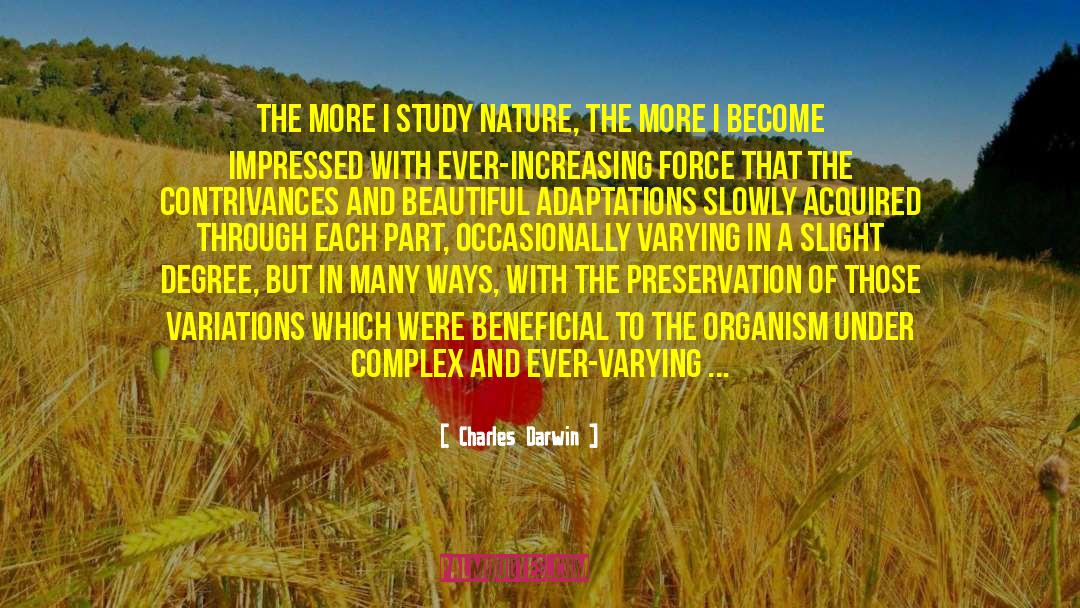 Beautiful Nature quotes by Charles Darwin