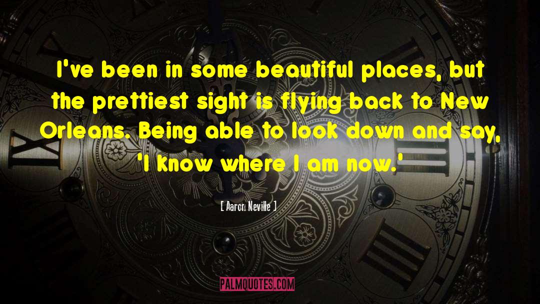 Beautiful Places Tony Farley quotes by Aaron Neville