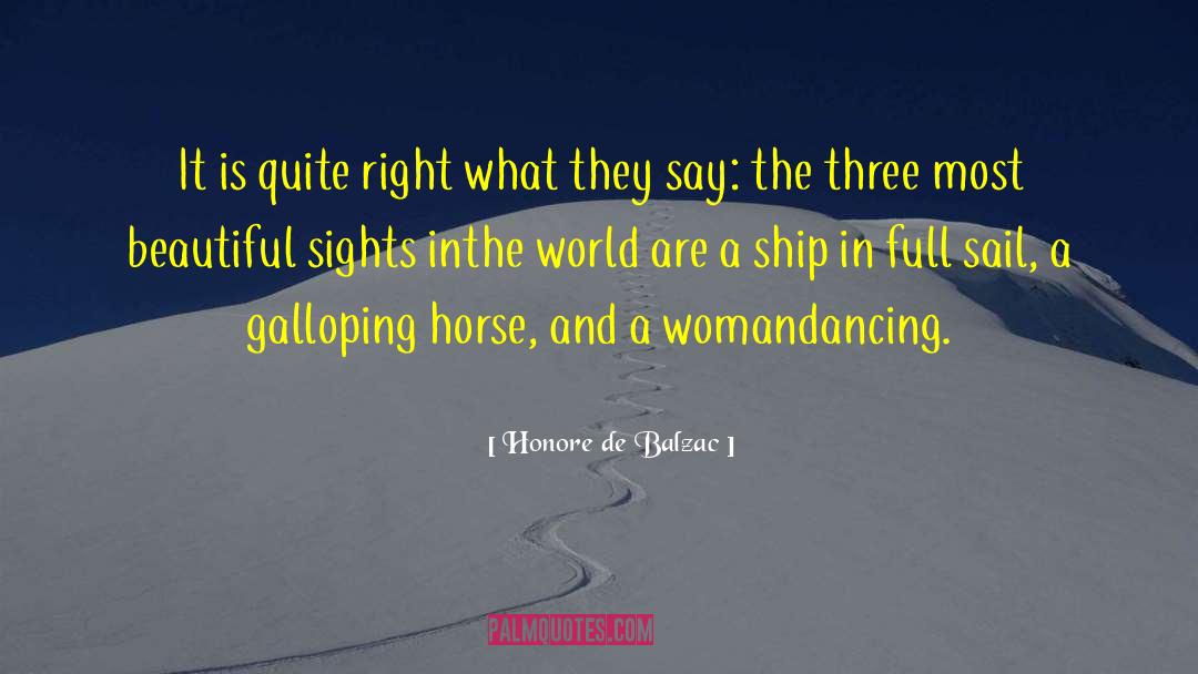 Beautiful Sights quotes by Honore De Balzac