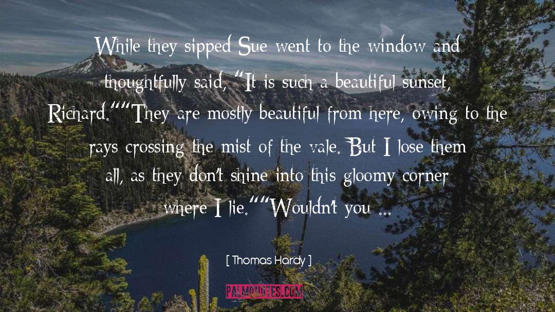 Beautiful Sunset quotes by Thomas Hardy