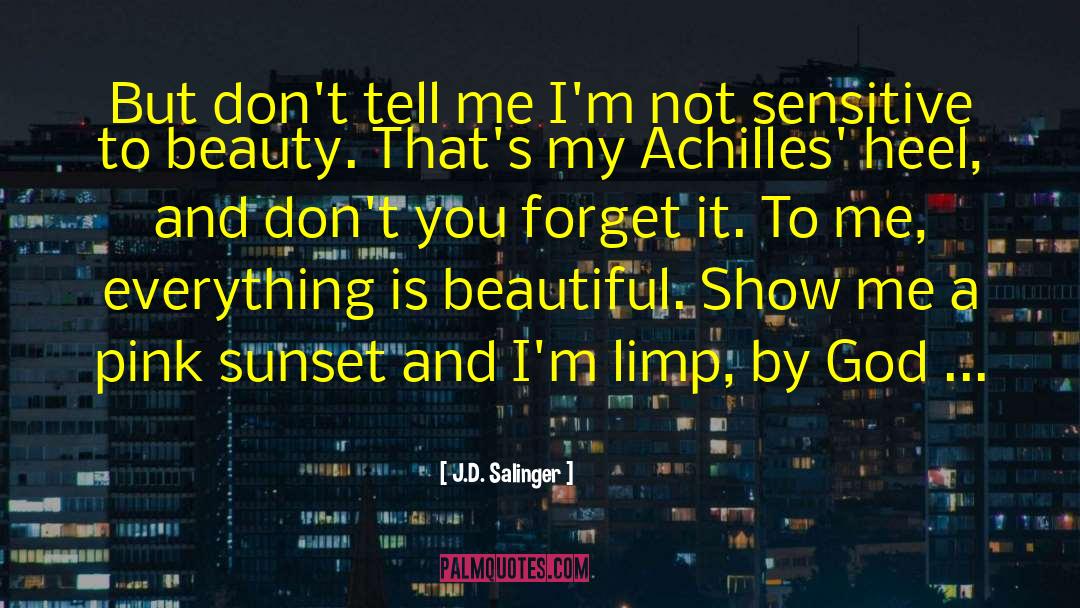 Beautiful Sunset quotes by J.D. Salinger