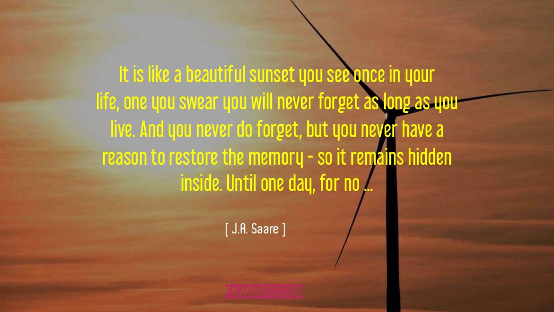 Beautiful Sunset quotes by J.A. Saare