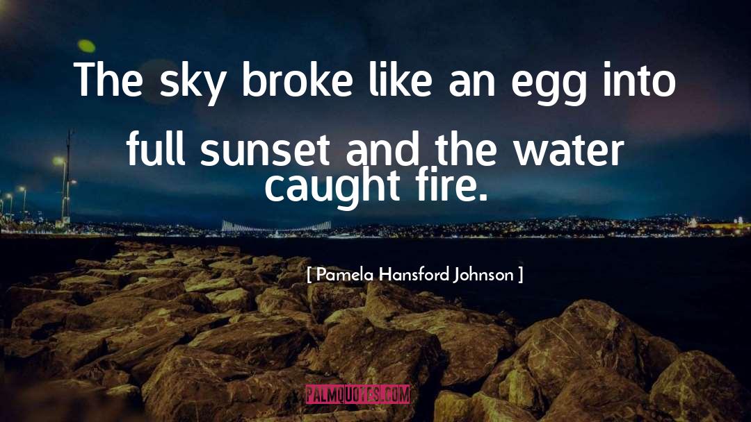 Beautiful Sunset quotes by Pamela Hansford Johnson