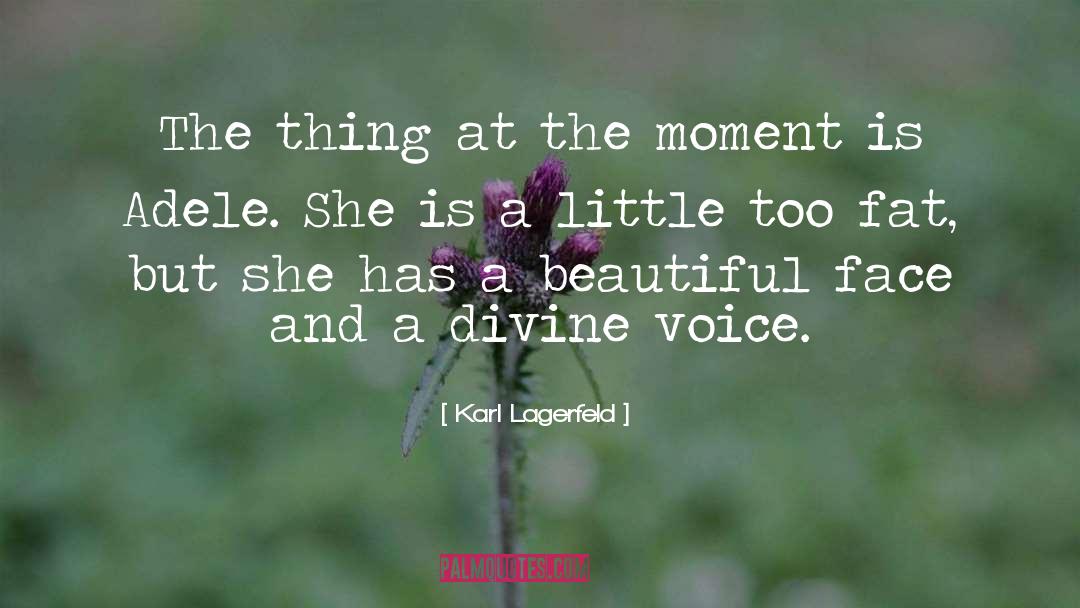 Beautiful Voice quotes by Karl Lagerfeld