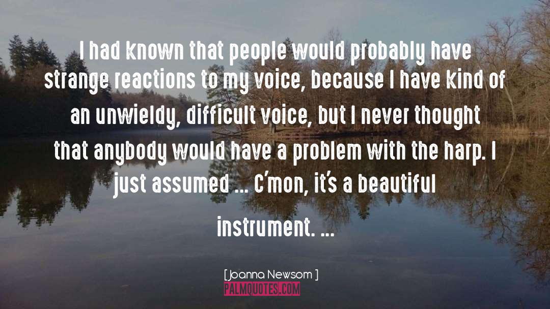 Beautiful Voice quotes by Joanna Newsom