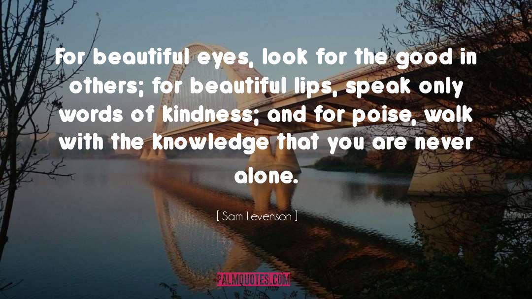 Beautiful With Kindness And Joy quotes by Sam Levenson