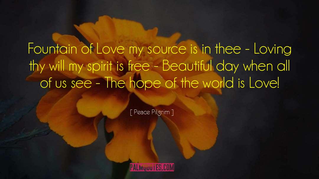 Beautiful World quotes by Peace Pilgrim