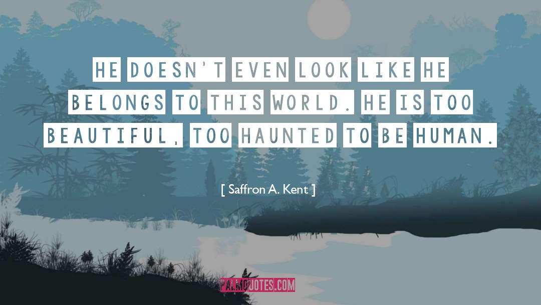 Beautiful Writng quotes by Saffron A. Kent
