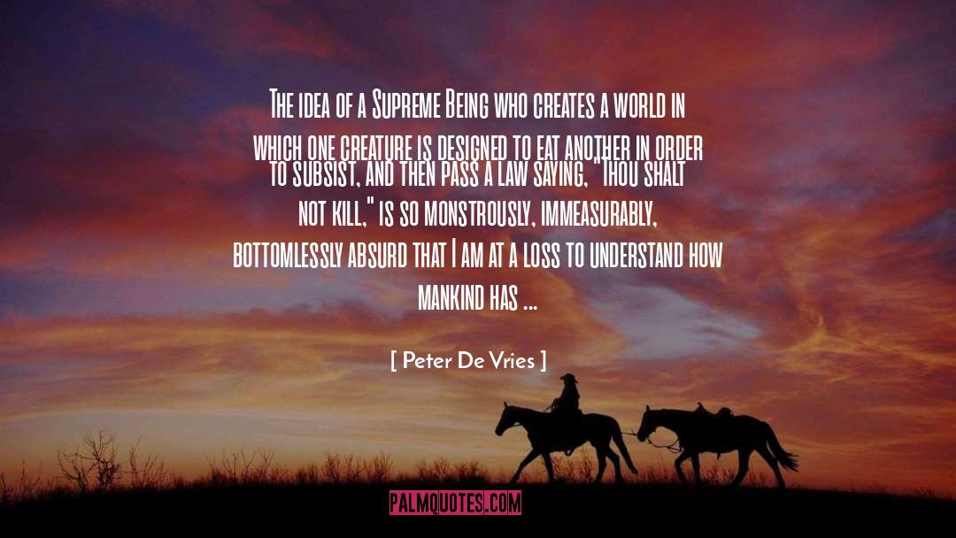 Beautifully Absurd quotes by Peter De Vries