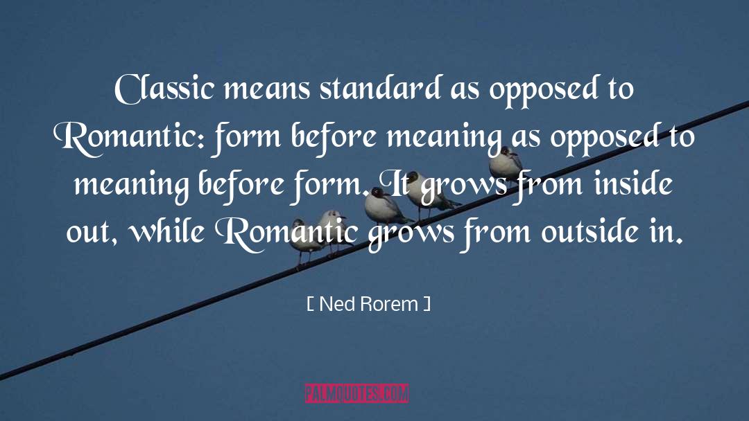 Beautify Standards quotes by Ned Rorem