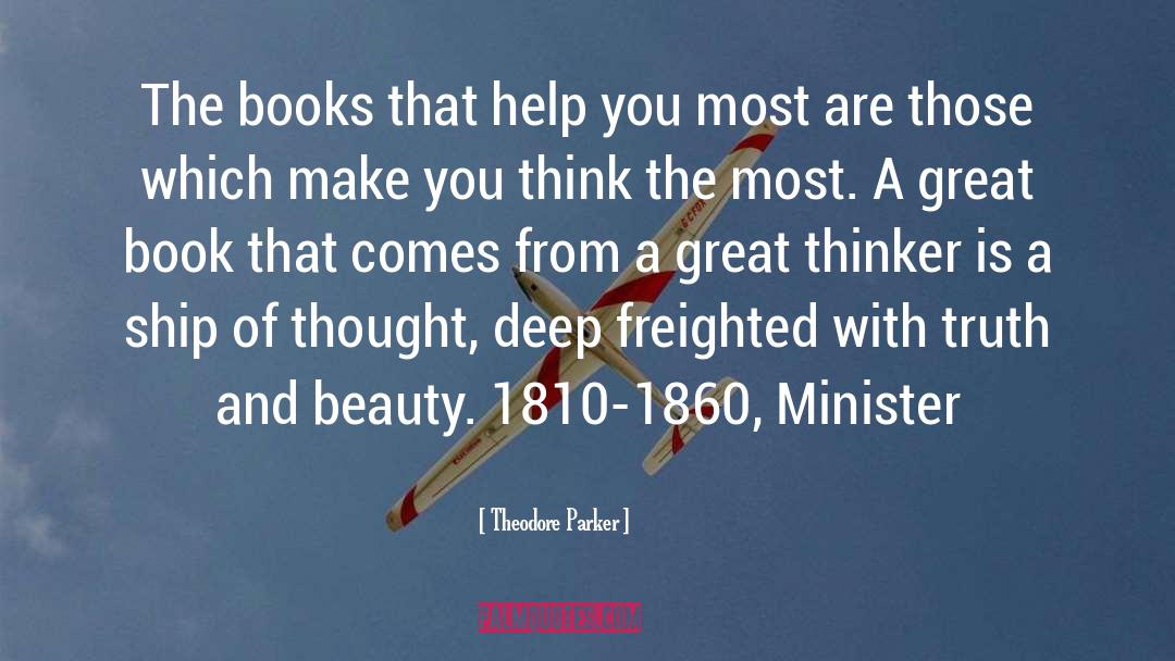 Beauty And Brains quotes by Theodore Parker