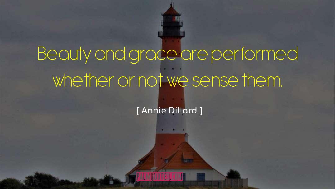 Beauty And Grace quotes by Annie Dillard