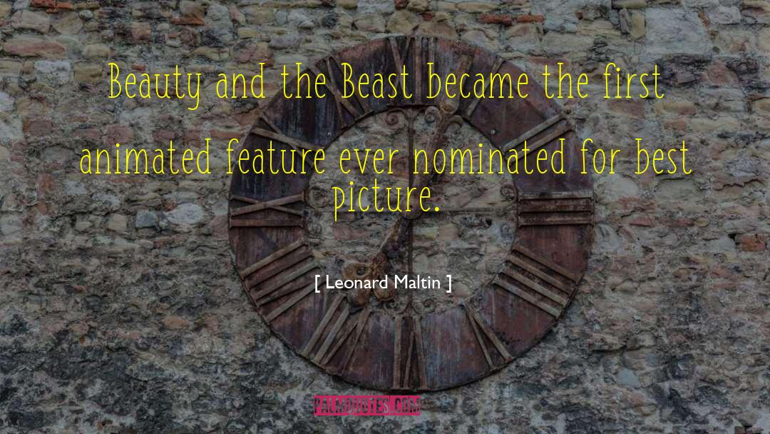 Beauty And The Beast quotes by Leonard Maltin