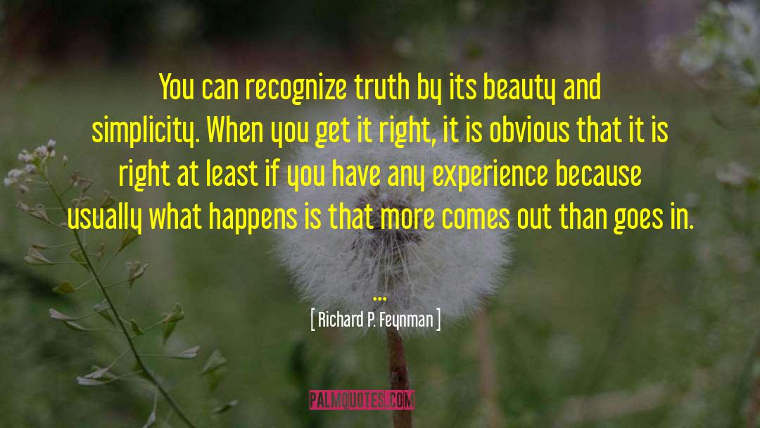 Beauty And Tragedy quotes by Richard P. Feynman