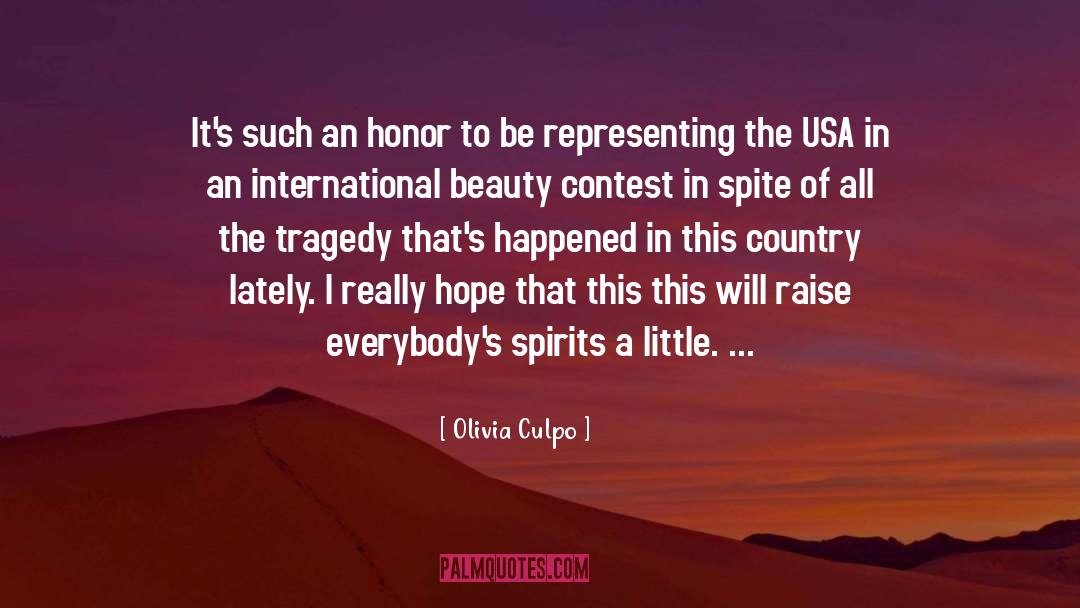 Beauty Contest quotes by Olivia Culpo