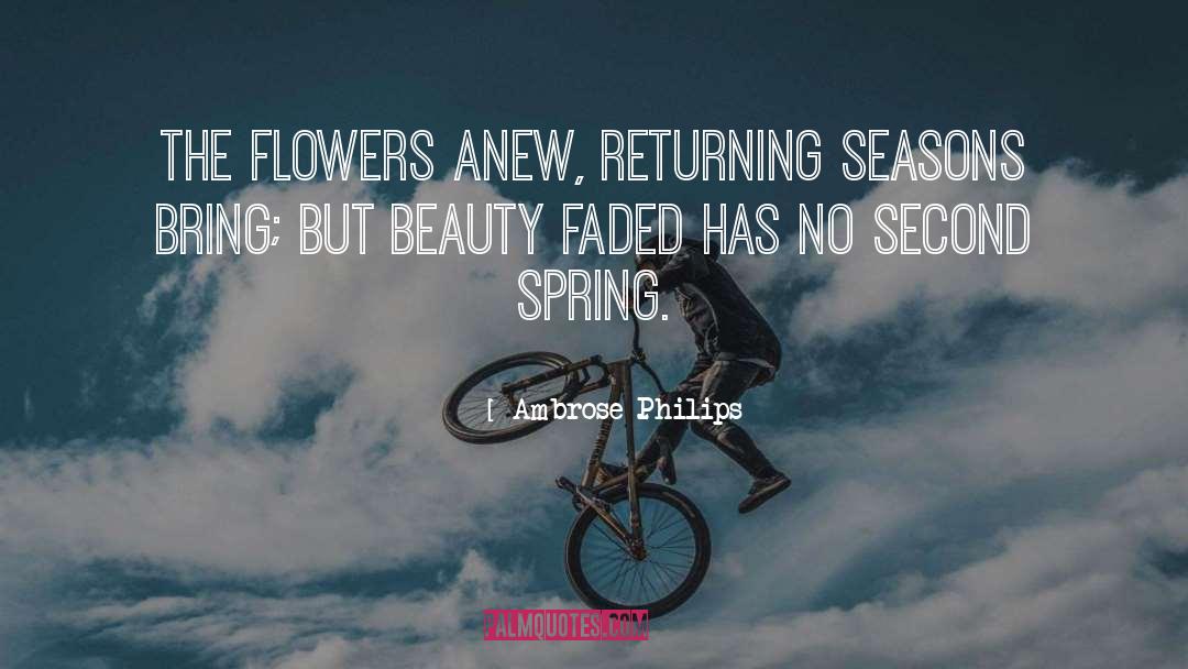 Beauty Fades quotes by Ambrose Philips