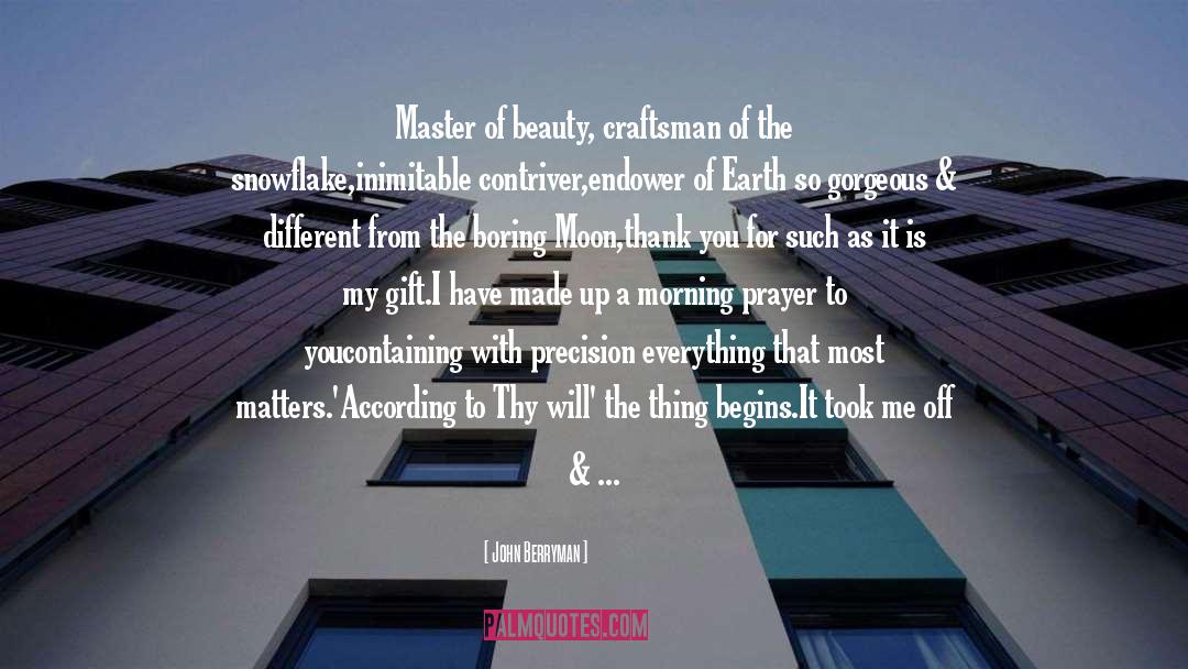 Beauty From Nature quotes by John Berryman