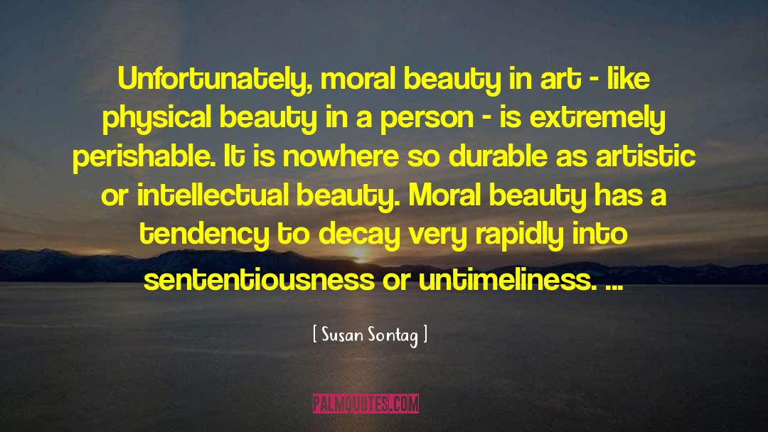 Beauty In Art quotes by Susan Sontag