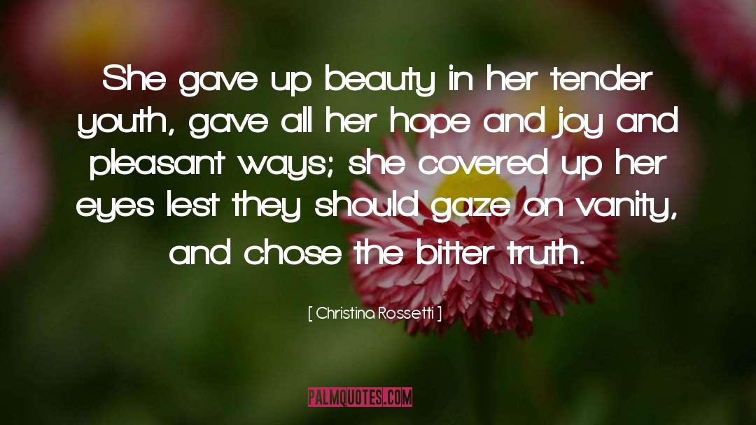 Beauty In Her quotes by Christina Rossetti