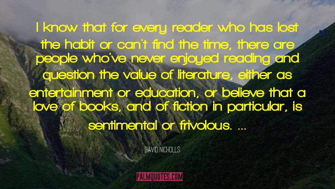 Beauty In Literature quotes by David Nicholls