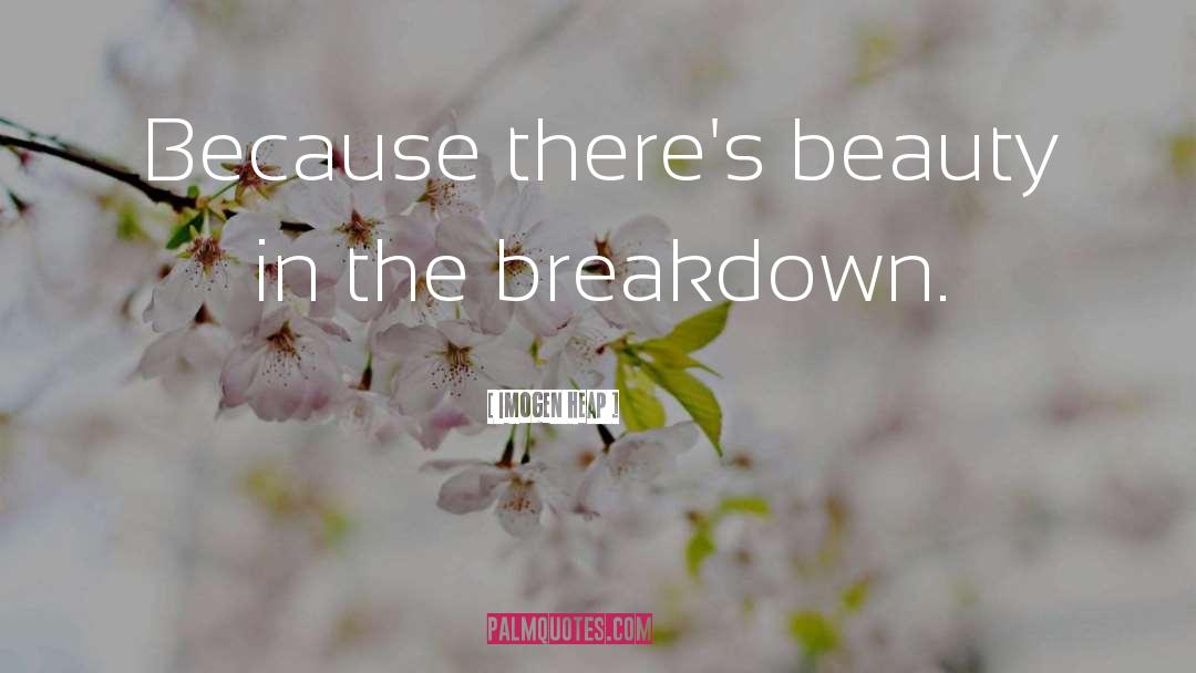 Beauty In The Breakdown quotes by Imogen Heap