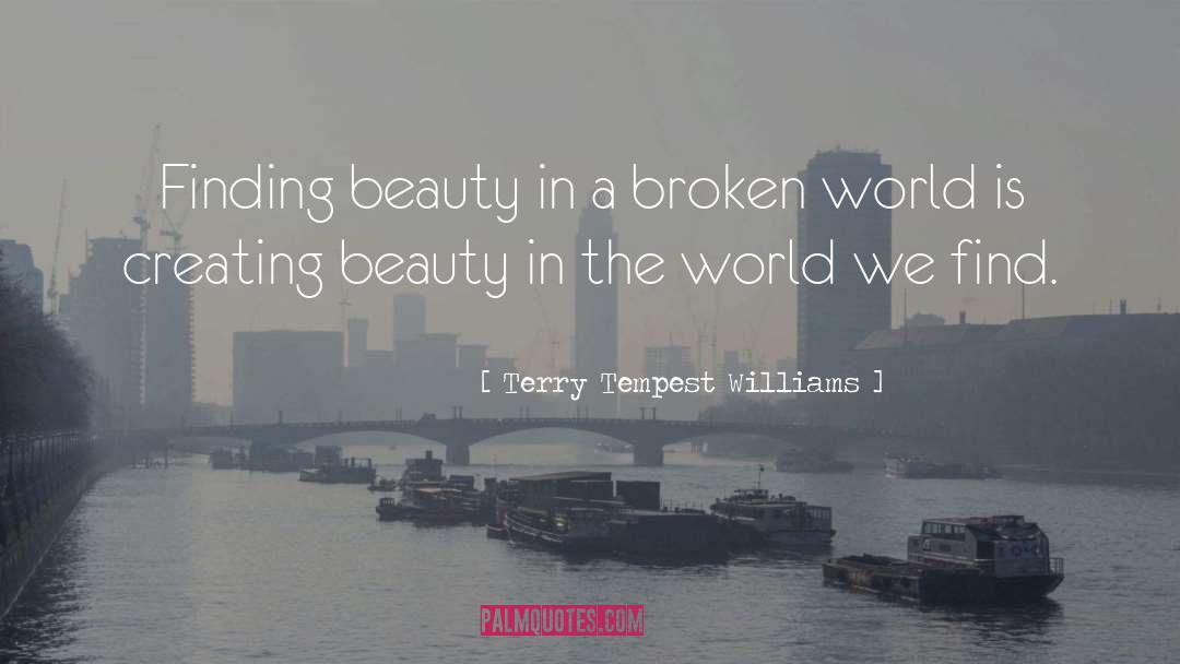 Beauty In The World quotes by Terry Tempest Williams