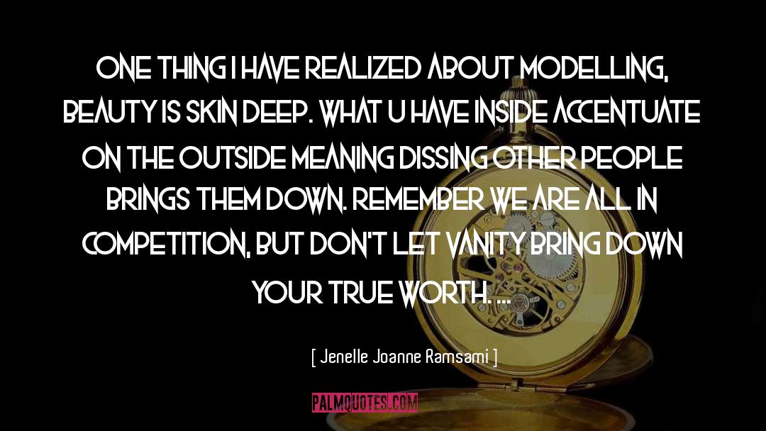 Beauty Is Skin Deep quotes by Jenelle Joanne Ramsami