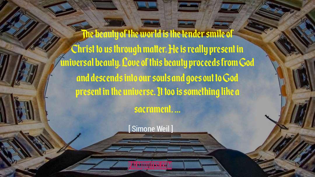 Beauty Love quotes by Simone Weil