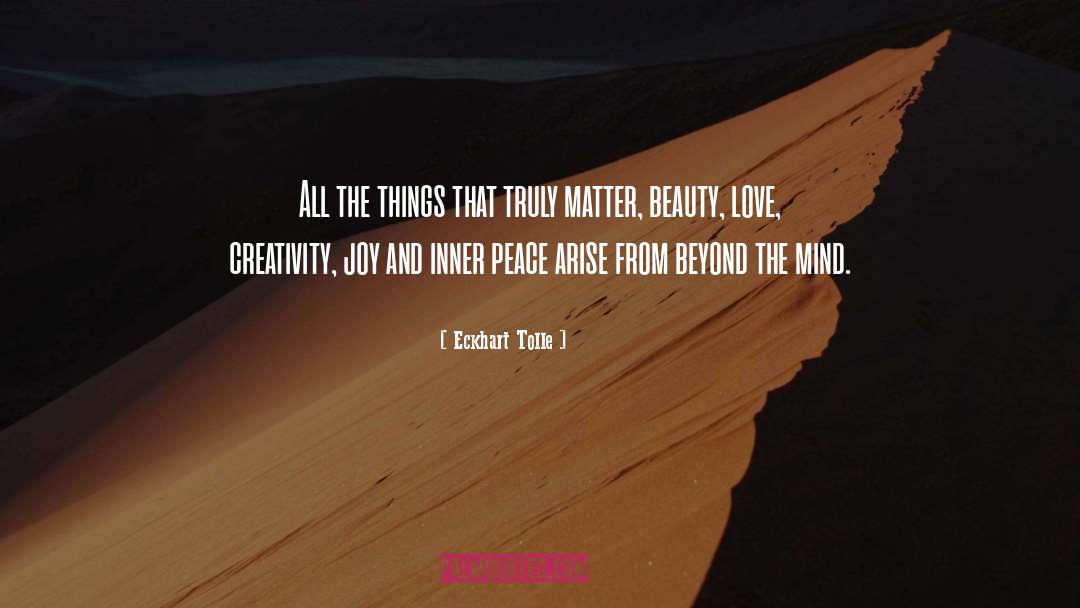 Beauty Love quotes by Eckhart Tolle