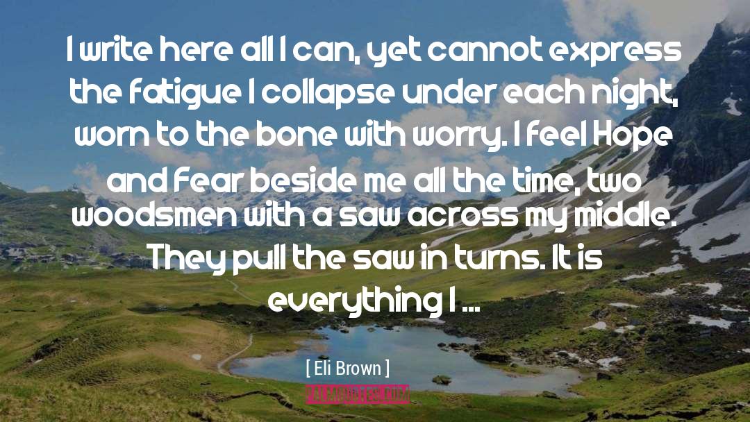 Beauty Of All I Can Feel And See quotes by Eli Brown