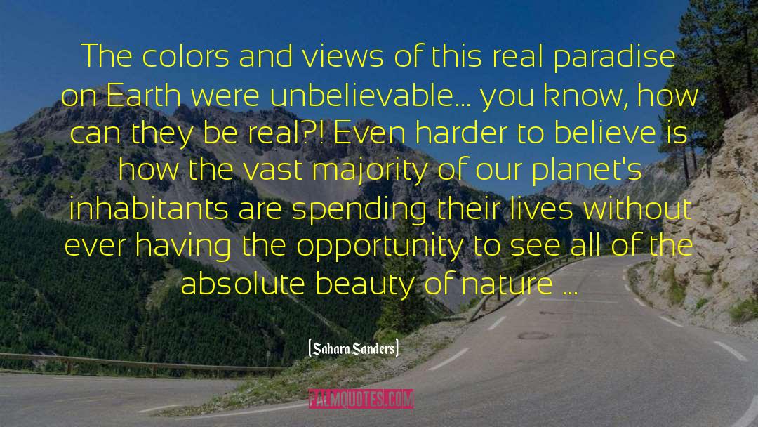 Beauty Of Nature quotes by Sahara Sanders