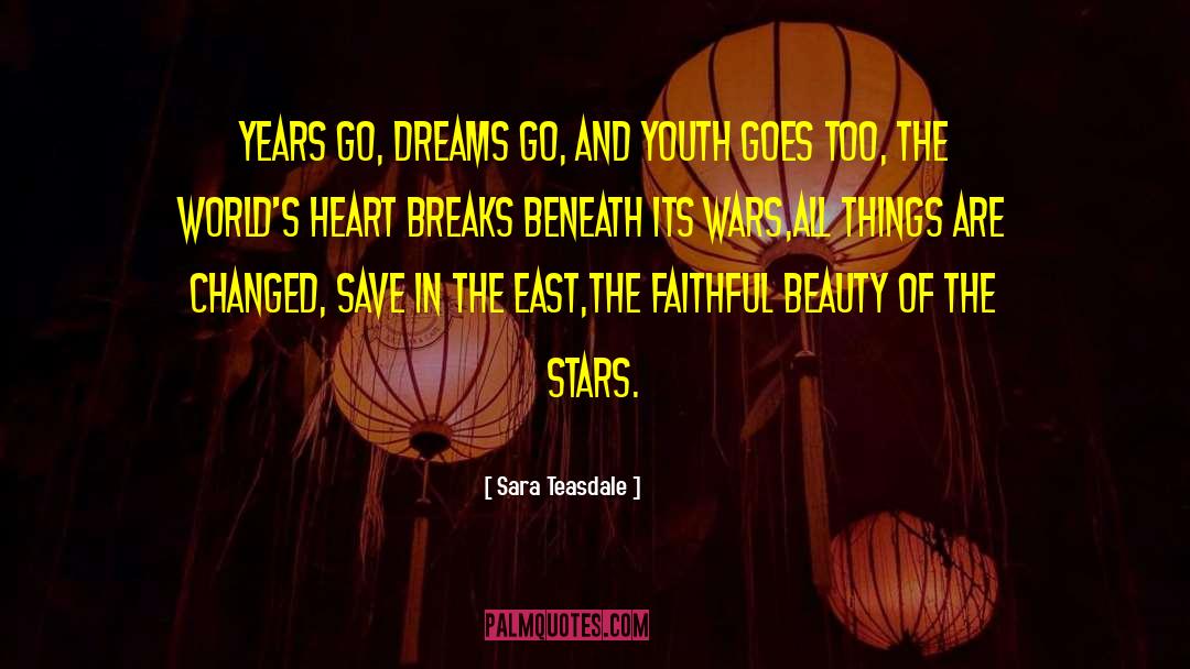 Beauty Of The Stars quotes by Sara Teasdale