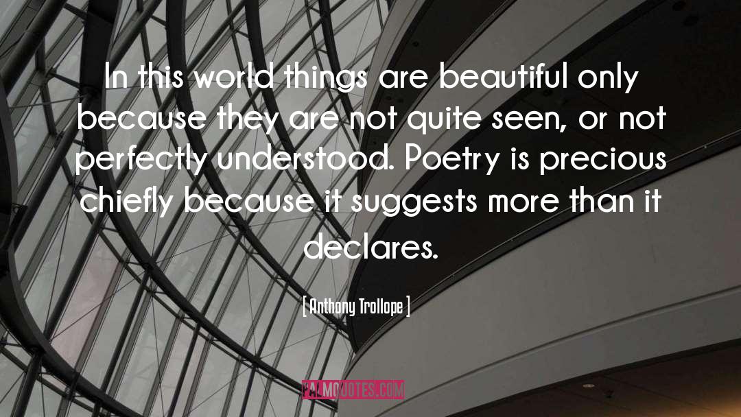 Beauty Poetry quotes by Anthony Trollope