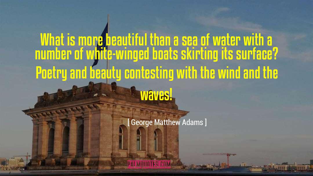 Beauty Poetry quotes by George Matthew Adams
