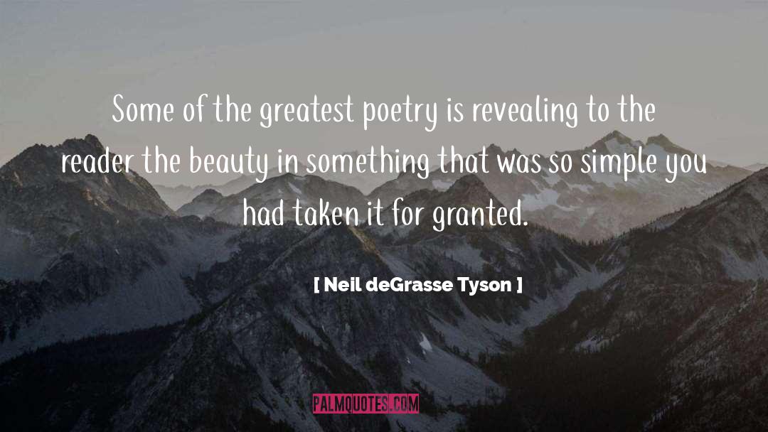 Beauty Poetry quotes by Neil DeGrasse Tyson